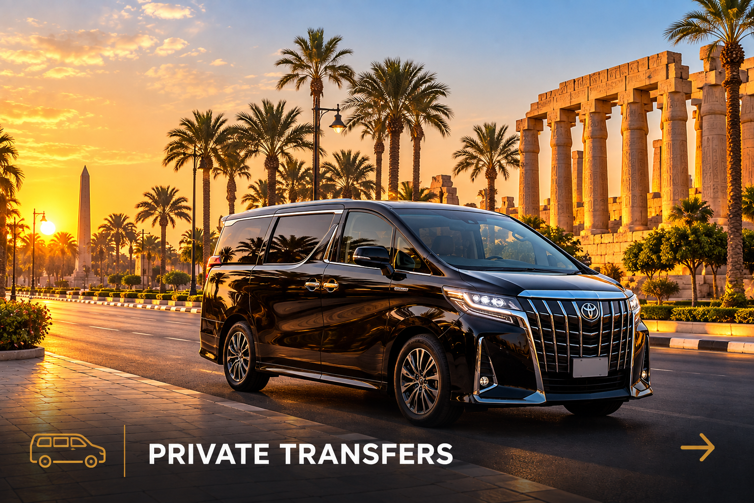 Book private transfers in Egypt
